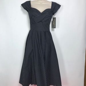 Stop Staring Polka Dot Peggy Swing Dress NWT